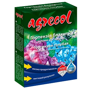 Мінеральне добриво для блакитної гортензіі 7-0-12,5 Agrecol, (0,2кг)